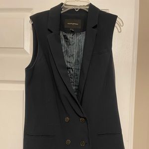 Navy blue banana republic blazer vest